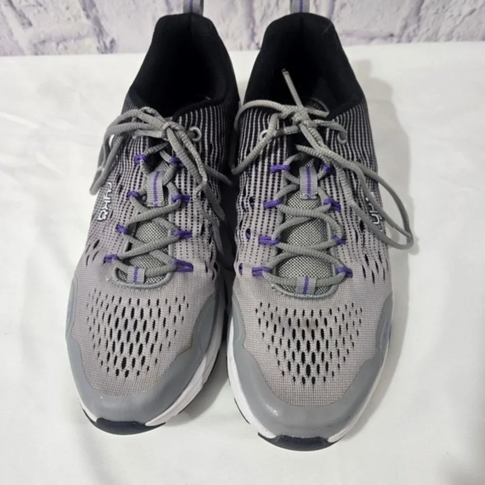 Ryka Vivid RZX Women's Athletic Shoes‎ Gray Purple Lace Up Sneakers Size 9.5